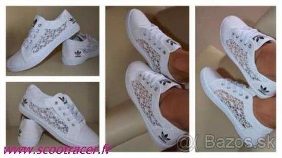 basket toile dentelle adidas femme