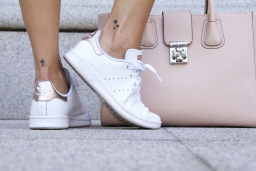 stan smith femme or rose
