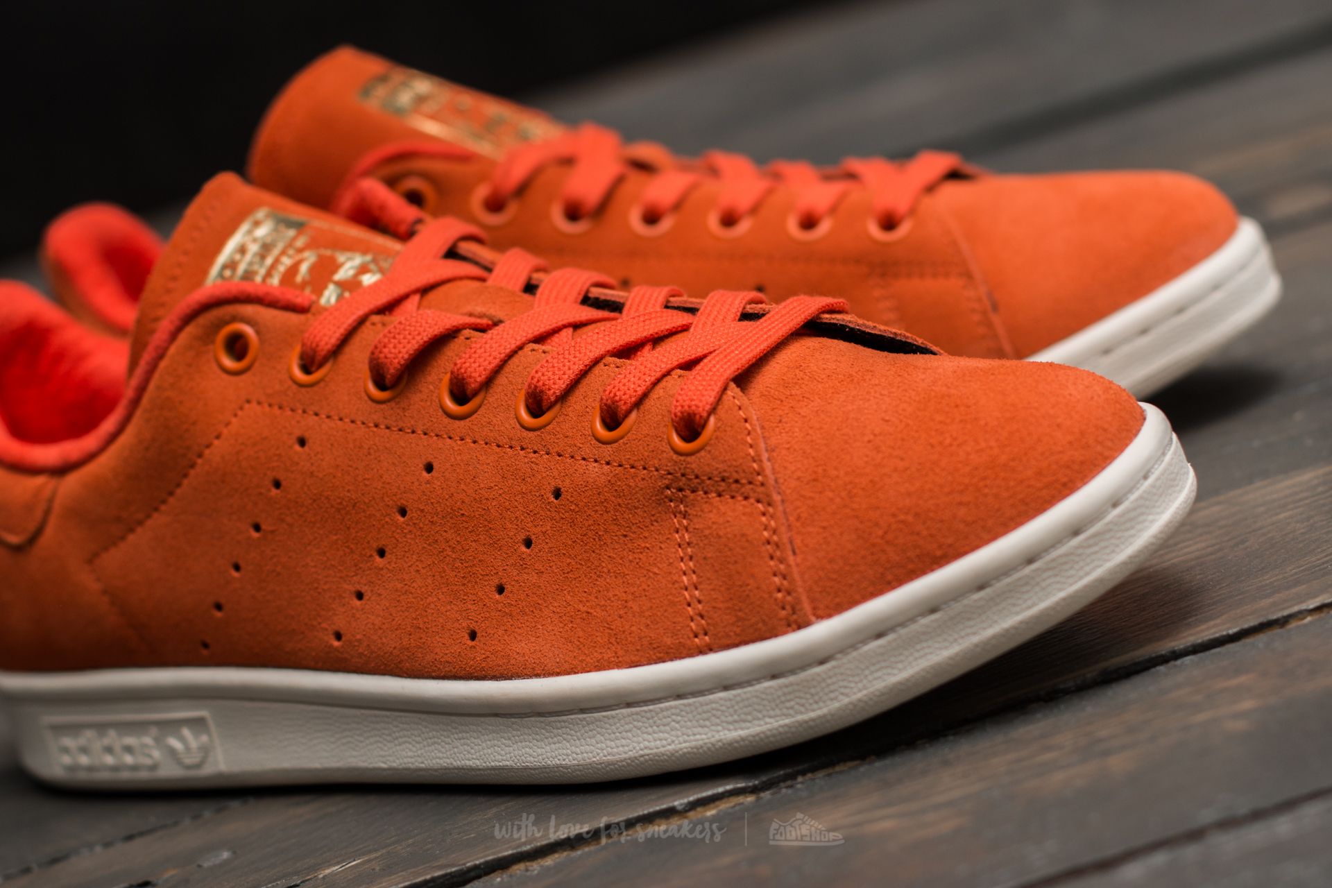 adidas stan smith Orange homme