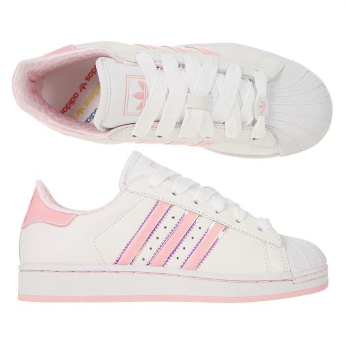 superstar femme blanc et rose