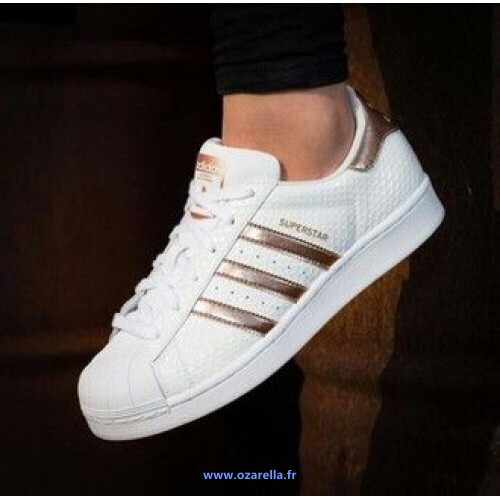 adidas superstar rose doré