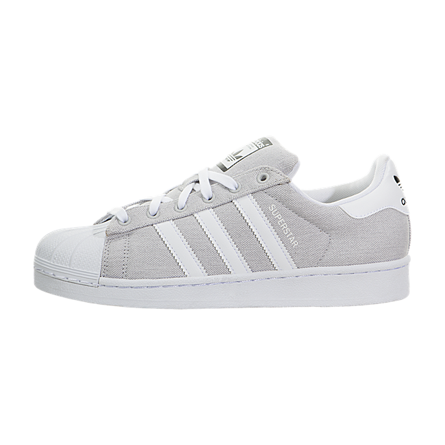 adidas superstar femme blanc et gris