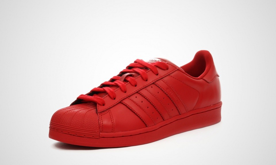 adidas original superstar femme rouge