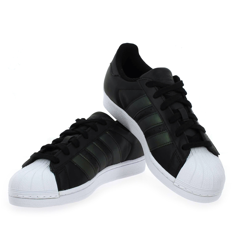 superstar adidas noir brillante