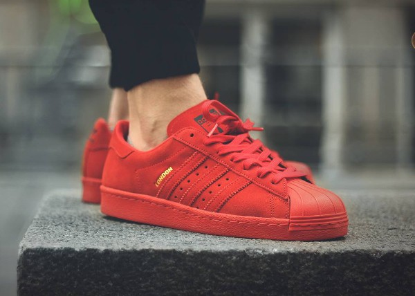 adidas superstar toute rouge