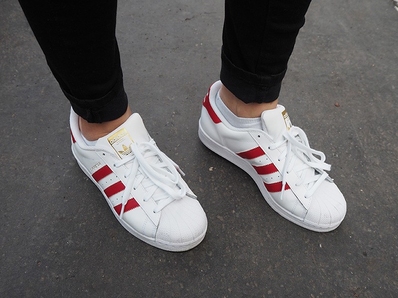 adidas superstar rouge daim