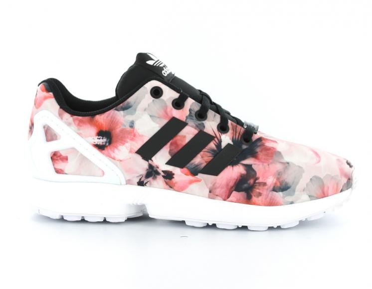 zx flux blanche et rose