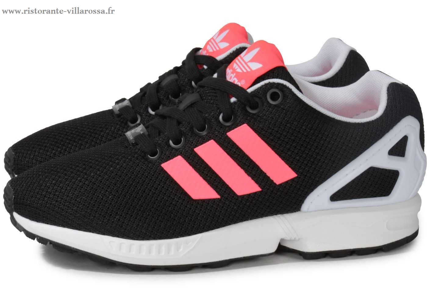 basket adidas zx flux rose fluo