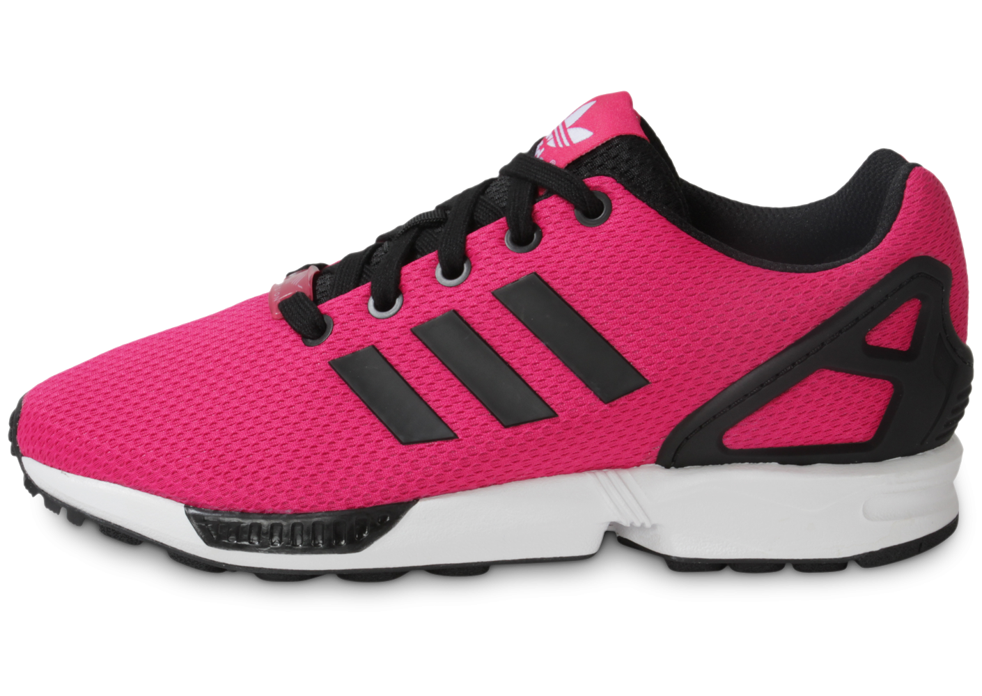 basket adidas zx flux noir et rose